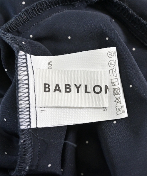 BABYLONE（バビロン）カジュアルシャツ 紺 サイズ:38(M位) レディース/2200609505052