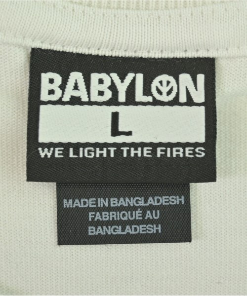 BABYLONE（バビロン）Tシャツ・カットソー 白 サイズ:L メンズ/2200615891187