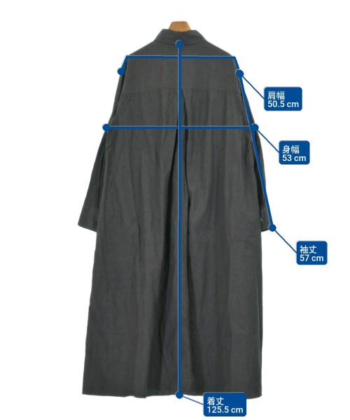 BABYLONE（バビロン）シャツワンピース グレー サイズ:36(S位) レディース/2200610051043