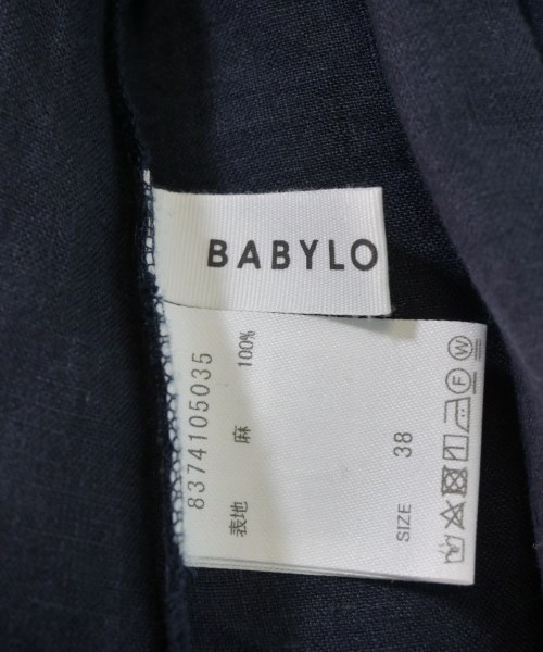 BABYLONE（バビロン）カジュアルシャツ 紺 サイズ:38(M位) レディース/2200670275038