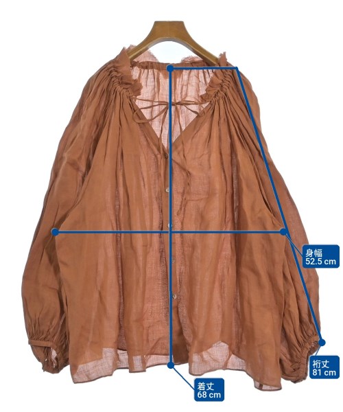 BABYLONE（バビロン）ブラウス 茶 サイズ:F レディース/2200635079015