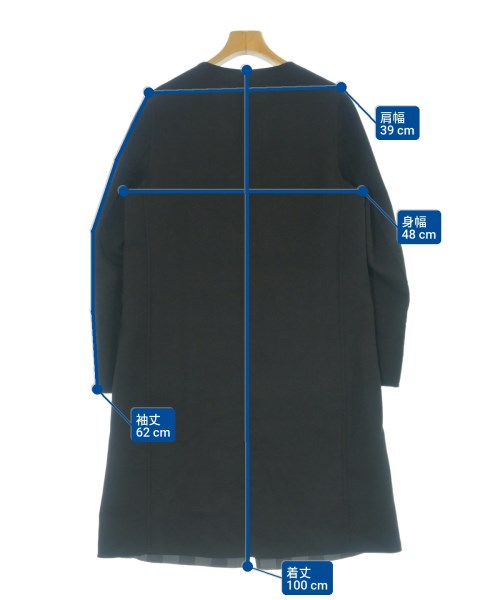 BABYLONE（バビロン）チェスターコート 黒 サイズ:38(M位) レディース/2200650746091