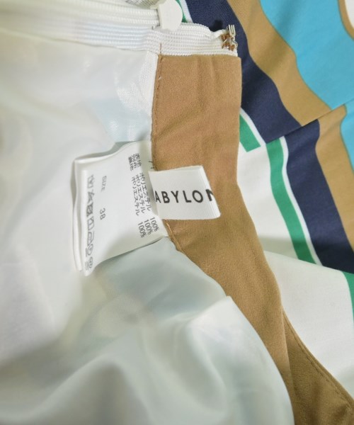 BABYLONE（バビロン）ひざ丈スカート 青 サイズ:38(M位) レディース/2200653067117