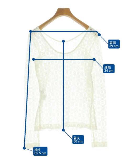 BABYLONE（バビロン）Tシャツ・カットソー 白 サイズ:F レディース/2200659175045