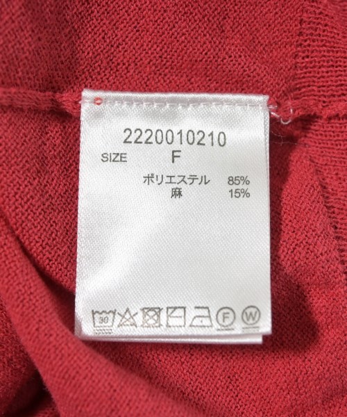 BABYLONE（バビロン）アンサンブル 赤 サイズ:F レディース/2200731185078