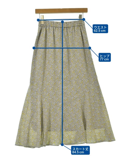 BABYLONE（バビロン）ロング・マキシ丈スカート グレー サイズ:36(S位) レディース/2200688442088