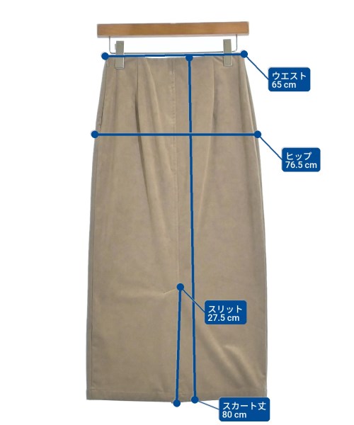 FRAMeWORK（フレームワーク）ロング・マキシ丈スカート ベージュ サイズ:36(S位) レディース/2200632368020