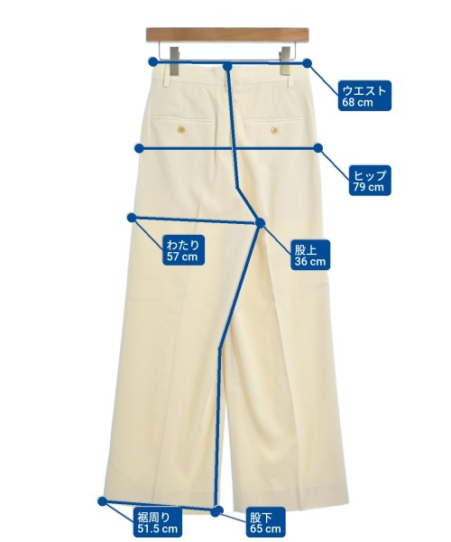 FRAMeWORK（フレームワーク）スラックス 白 サイズ:36(S位) レディース/2200632368051