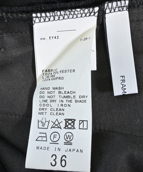 FRAMeWORK（フレームワーク）クロップドパンツ 黒 サイズ:36(S位) レディース/2200632368068