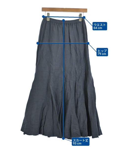 FRAMeWORK（フレームワーク）ロング・マキシ丈スカート 紺 サイズ:36(S位) レディース/2200632368075