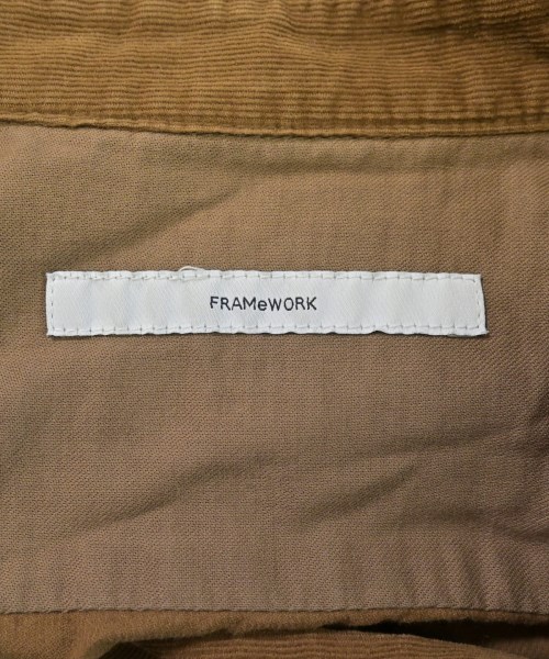FRAMeWORK（フレームワーク）シャツワンピース 茶 サイズ:F レディース/2200635732101