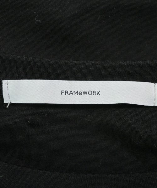 FRAMeWORK（フレームワーク）Tシャツ・カットソー 黒 サイズ:F レディース/2200635616043