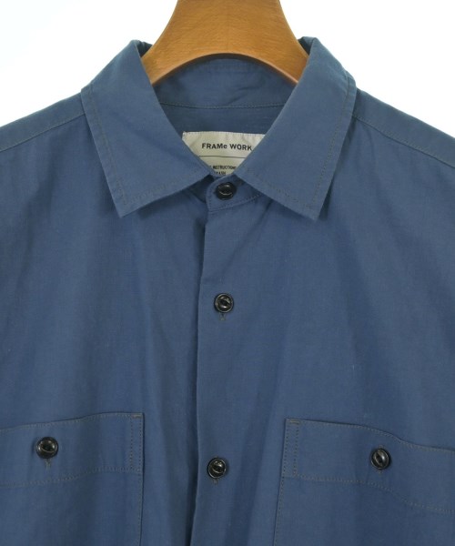 FRAMeWORK（フレームワーク）シャツワンピース 青 サイズ:F レディース/2200634339073