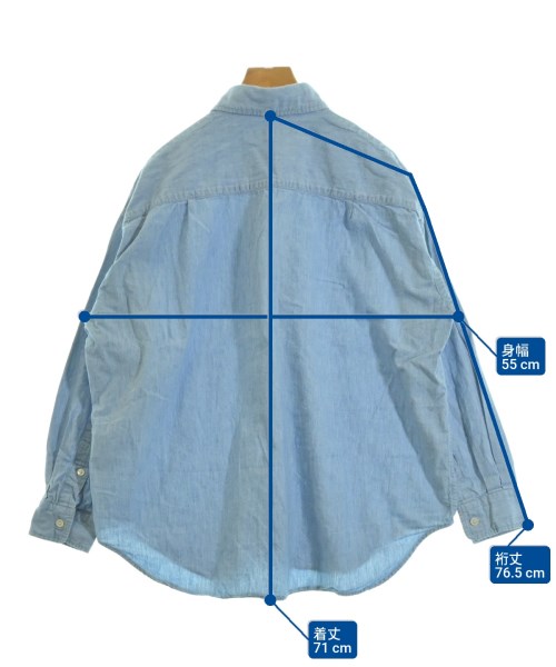 FRAMeWORK（フレームワーク）カジュアルシャツ 青 サイズ:F レディース/2200633685065