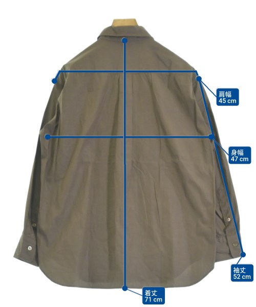 FRAMeWORK（フレームワーク）カジュアルシャツ 茶 サイズ:F レディース/2200637008044