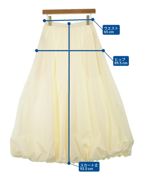 FRAMeWORK（フレームワーク）ロング・マキシ丈スカート 白 サイズ:38(M位) レディース/2200624058014