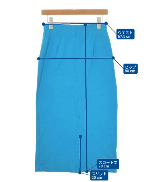 FRAMeWORK（フレームワーク）ロング・マキシ丈スカート 青 サイズ:38(M位) レディース/2200635656230