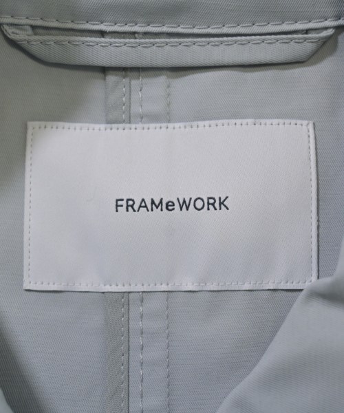 FRAMeWORK（フレームワーク）チェスターコート 青 サイズ:36(S位) レディース/2200637663014