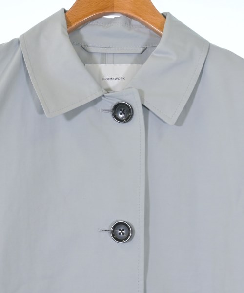 FRAMeWORK（フレームワーク）チェスターコート 青 サイズ:36(S位) レディース/2200637663014