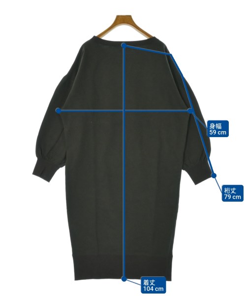 FRAMeWORK（フレームワーク）ワンピース グレー サイズ:F レディース/2200629735071