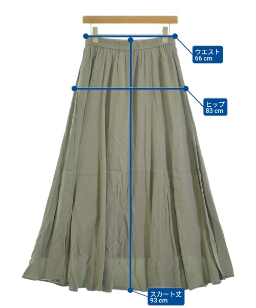 FRAMeWORK（フレームワーク）ロング・マキシ丈スカート グレー サイズ:38(M位) レディース/2200629735125