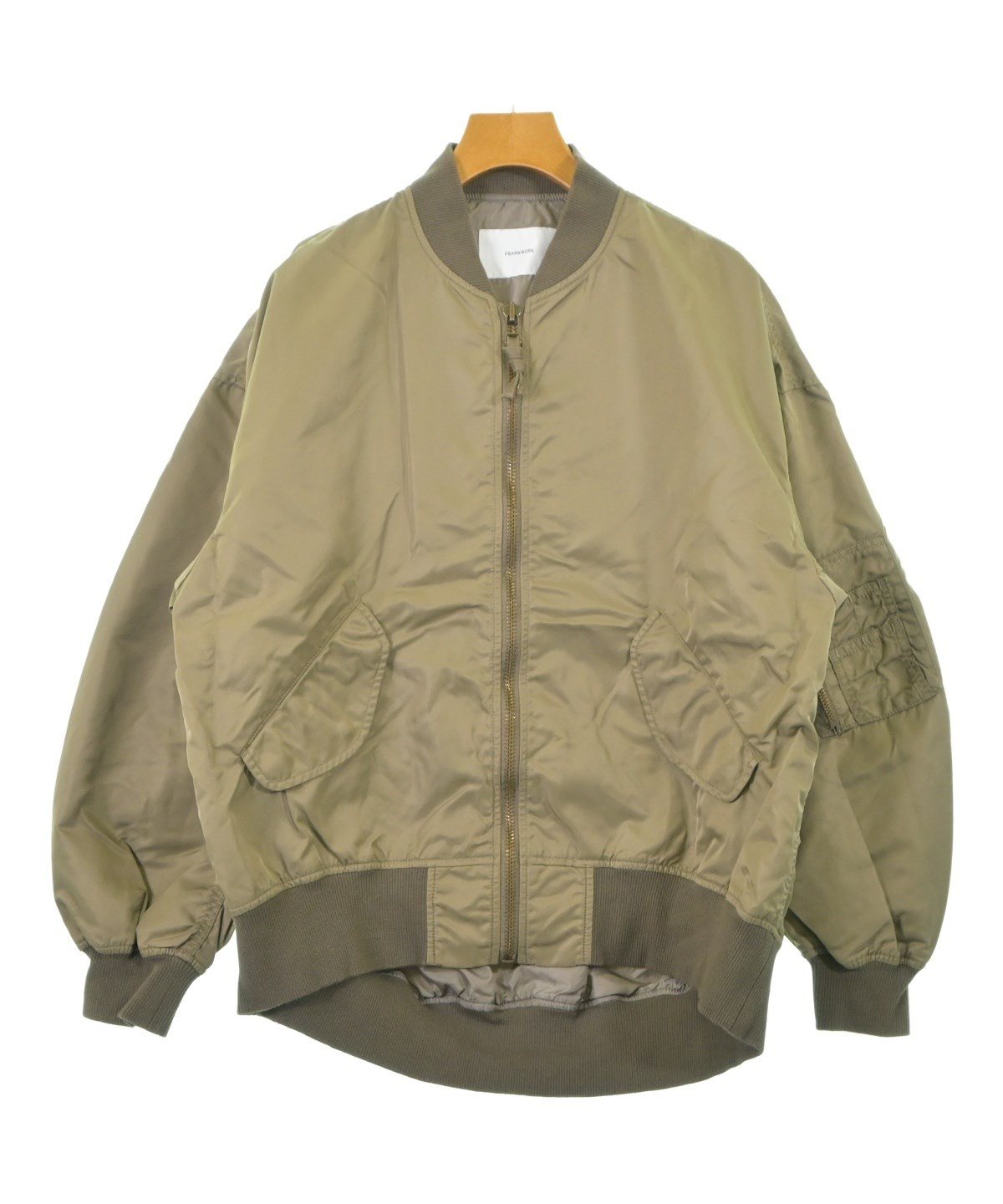 FRAMeWORK（フレームワーク）ミリタリーブルゾン ベージュ サイズ:36(S