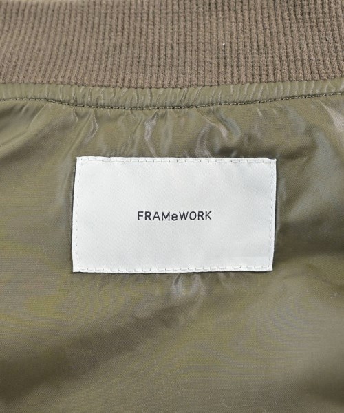 FRAMeWORK（フレームワーク）ミリタリーブルゾン カーキ サイズ:38(M位) レディース/2200630558034