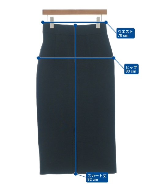 FRAMeWORK（フレームワーク）ロング・マキシ丈スカート 紺 サイズ:38(M位) レディース/2200632278220