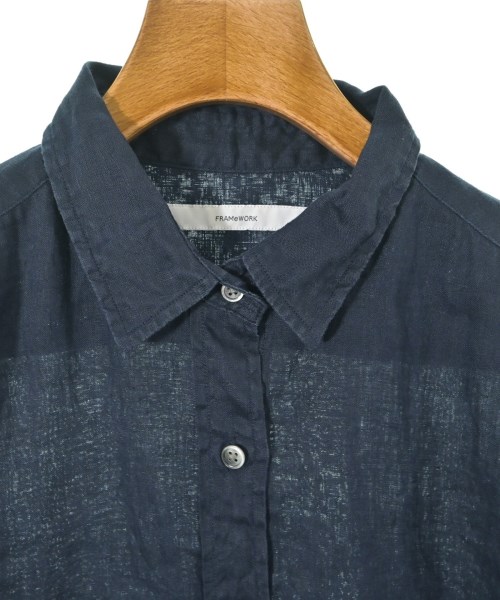 FRAMeWORK（フレームワーク）カジュアルシャツ 紺 サイズ:F レディース/2200643548053