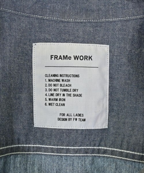 FRAMeWORK（フレームワーク）カジュアルシャツ 青 サイズ:-(M位) レディース/2200643685048