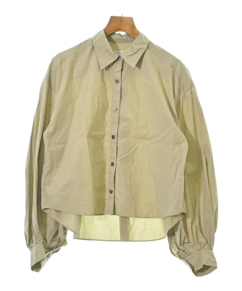 ■新品タグ付/秋FRAMfeWORKフレームワークリヨセル長袖シャツ ベージュ FRAMeWORK（フレームワーク） 長袖シャツ FREE ベージュ レディース