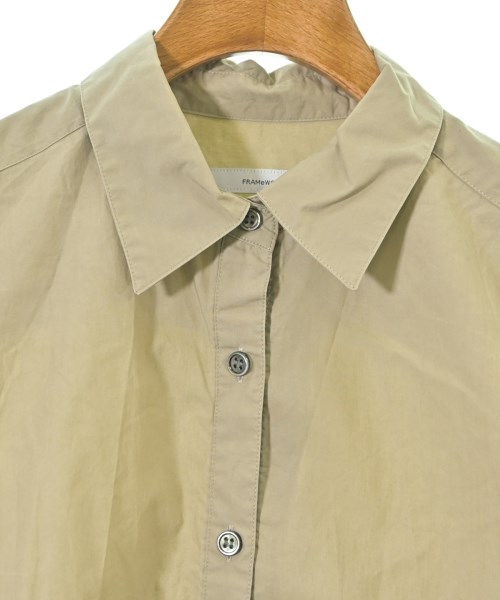 ■新品タグ付/秋FRAMfeWORKフレームワークリヨセル長袖シャツ ベージュ 2026年最新】FRAMeWORK 汚れ・破れ・臭いなど：なし 長袖・七分袖の
