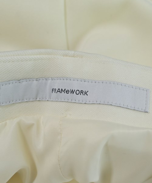 FRAMeWORK（フレームワーク）スラックス 白 サイズ:36(S位) レディース/2200631752103