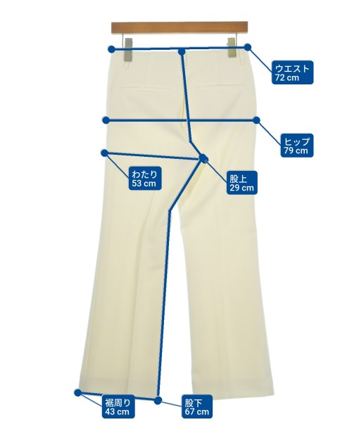 FRAMeWORK（フレームワーク）スラックス 白 サイズ:36(S位) レディース/2200631752103