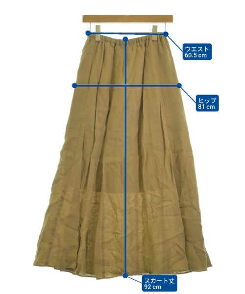FRAMeWORK（フレームワーク）ロング・マキシ丈スカート ベージュ サイズ:38(M位) レディース/2200635471161