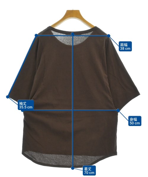 FRAMeWORK（フレームワーク）Tシャツ・カットソー 茶 サイズ:F レディース/2200612982185