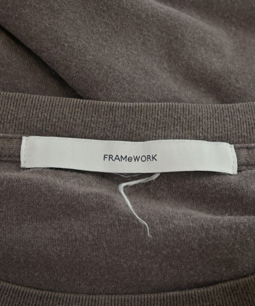 FRAMeWORK（フレームワーク）Tシャツ・カットソー 茶 サイズ:F レディース/2200624199038