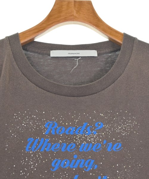 FRAMeWORK（フレームワーク）Tシャツ・カットソー 茶 サイズ:F レディース/2200624199038