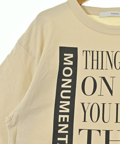 FRAMeWORK（フレームワーク）Tシャツ・カットソー ベージュ サイズ:-(L位) レディース/2200624765028