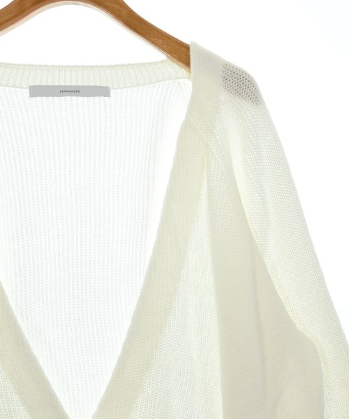 FRAMeWORK（フレームワーク）カーディガン 白 サイズ:F レディース/2200627384042