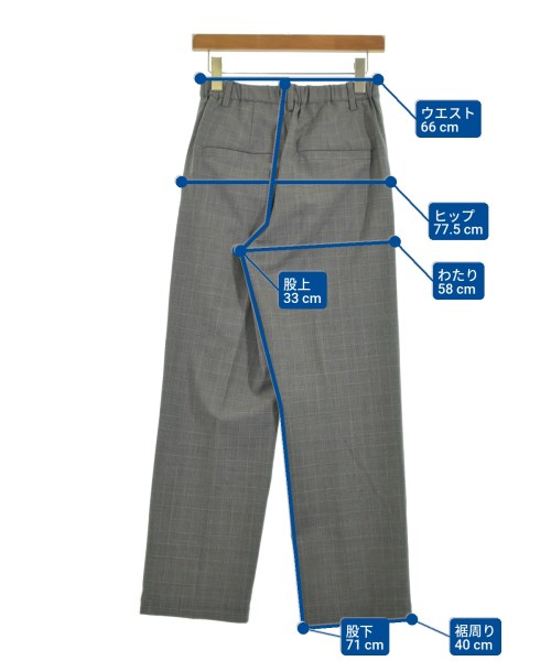 FRAMeWORK（フレームワーク）スラックス グレー サイズ:36(S位) レディース/2200609463062