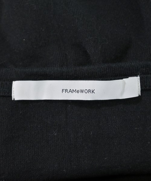 FRAMeWORK（フレームワーク）Tシャツ・カットソー 黒 サイズ:F レディース/2200611519566