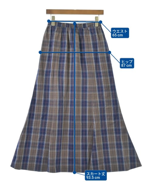 FRAMeWORK（フレームワーク）ロング・マキシ丈スカート 青 サイズ:38(M位) レディース/2200614999013