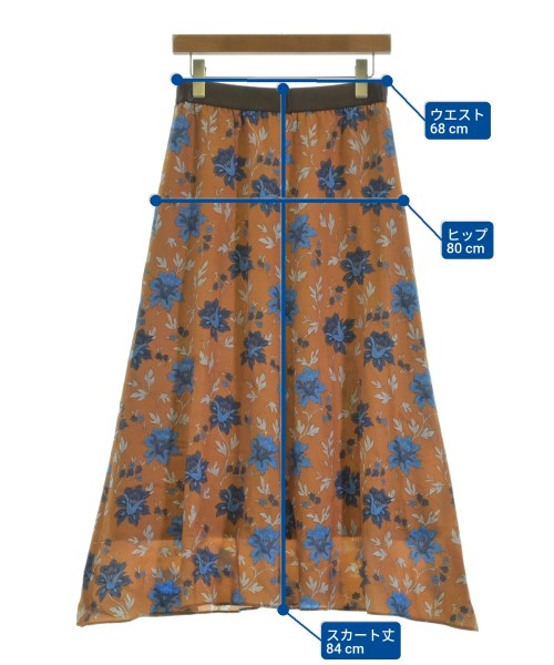 FRAMeWORK（フレームワーク）ロング・マキシ丈スカート オレンジ サイズ:38(M位) レディース/2200628783158