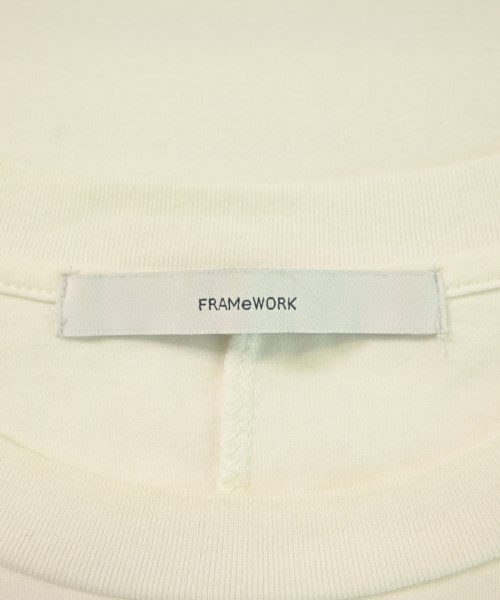 FRAMeWORK（フレームワーク）Tシャツ・カットソー 白 サイズ:F レディース/2200625357024