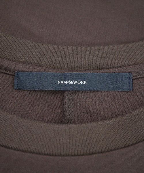 FRAMeWORK（フレームワーク）Tシャツ・カットソー 茶 サイズ:F レディース/2200616848227