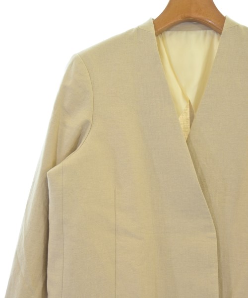 FRAMeWORK（フレームワーク）ノーカラージャケット ベージュ サイズ:36(S位) レディース/2200630624029