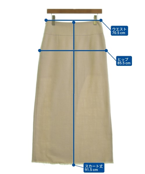FRAMeWORK（フレームワーク）ロング・マキシ丈スカート ベージュ サイズ:38(M位) レディース/2200630876053