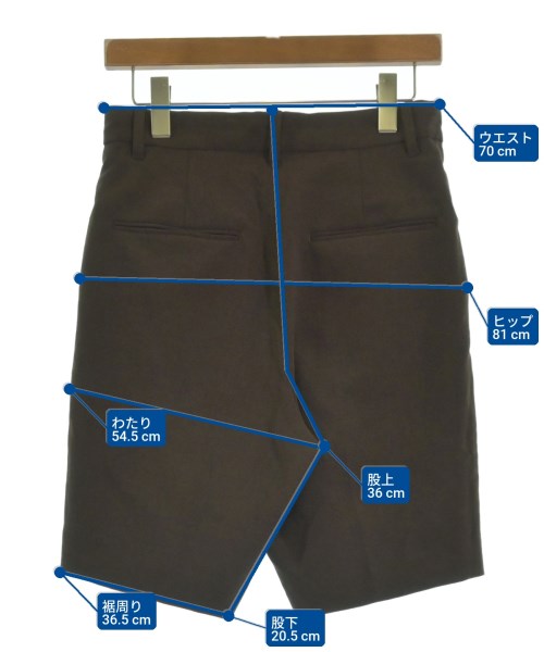 FRAMeWORK（フレームワーク）ショートパンツ 茶 サイズ:38(M位) レディース/2200631505013