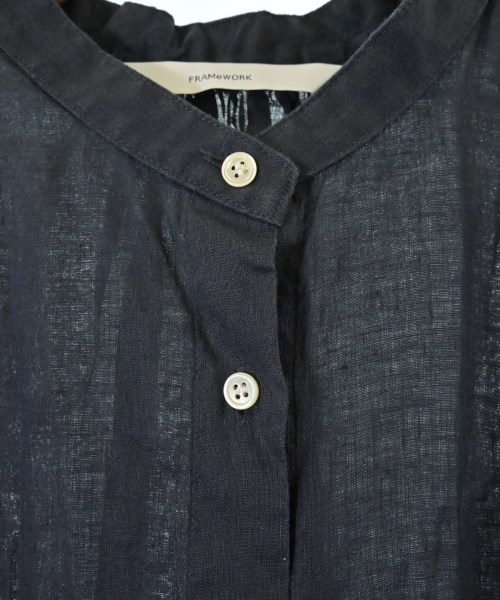 FRAMeWORK（フレームワーク）シャツワンピース 紺 サイズ:F レディース/2200618665051